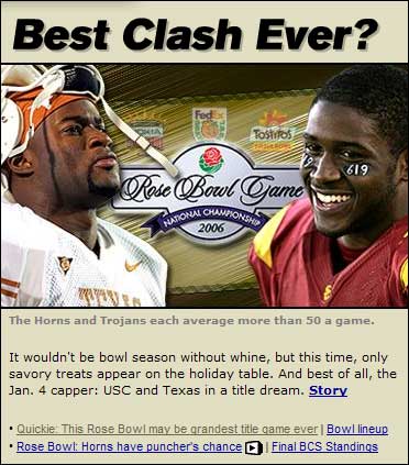 USC vs. Texas -- Best Game Ever?