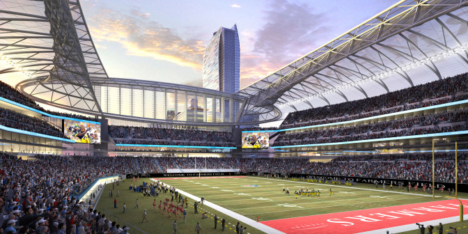 The latest in a long line of L.A. football stadium concepts.